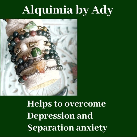 Blood Agate handmade bohemian beaded ring - Picture 7 of 7